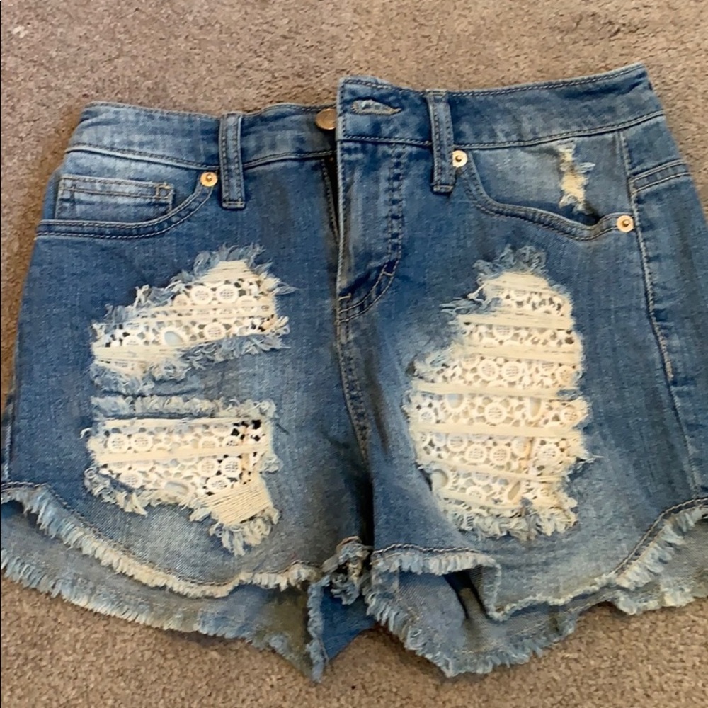 Denim shorts